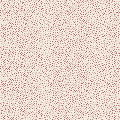 Tecido bege com pontos vermelhos pequenos e uniformes