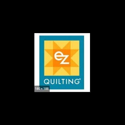 Logótipo colorido com texto 'ez QUILTING'