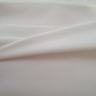 tecido branco liso com textura suave e dedos segurando o tecido