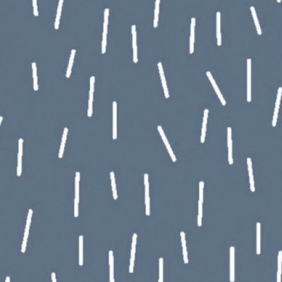 Pano azul com padrão de traços brancos verticais