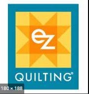 Logótipo colorido com texto 'ez QUILTING'