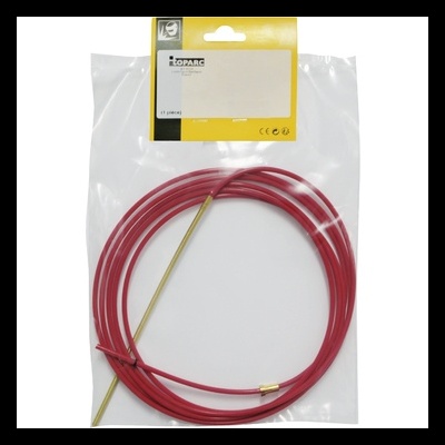 Cabo guia para canalização TOPARC vermelho em embalagem transparente com etiqueta amarela