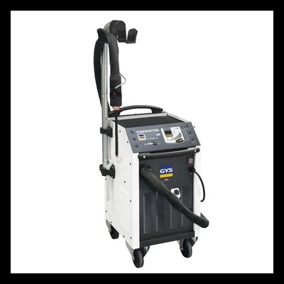 Máquina industrial GYS Powerdector com painel de controlo e mangueira flexível