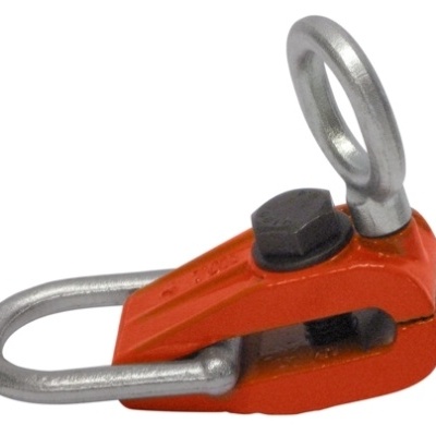 Alicate vermelho com argola metálica e parafuso preto