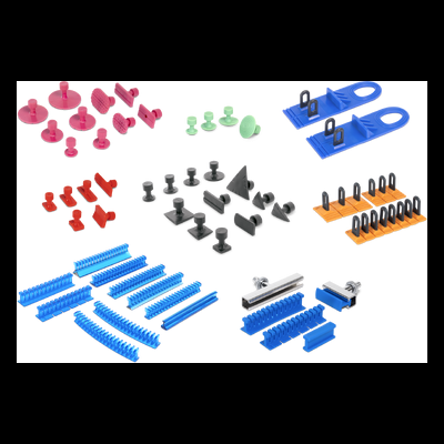 Organizadores e separadores de cabos em várias cores e formas