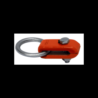 Suporte de elevação metálico com anel e estrutura alaranjada