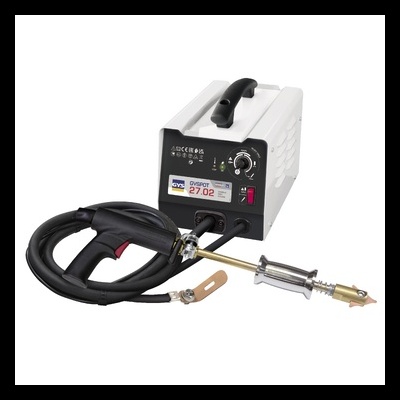 Máquina de soldar portátil com painel digital e pistola de soldar