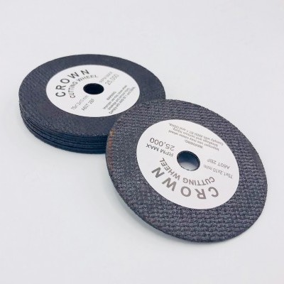 Discos de corte Crown com etiquetas brancas ao centro