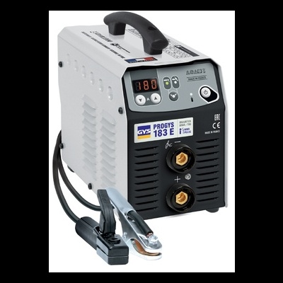 Máquina de soldar GYS PROGYS 183 E cinza com painel preto e alça