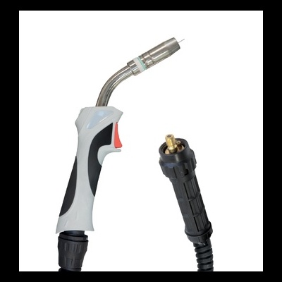 Punho para maçarico de soldadura MIG com gatilho e conetor