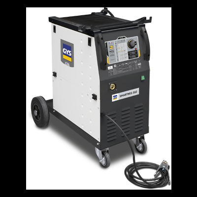 Máquina de soldar MIG/MAG GYS SMARTMIG 182 em preto e branco