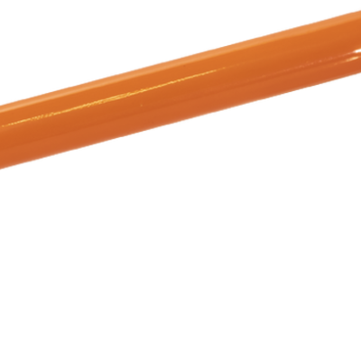 Chave de fendas laranja com cabo curvado e ponta preta