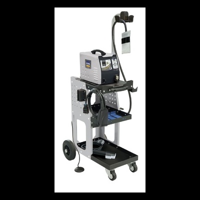 Equipamento de soldadura móvel com máquina e acessórios