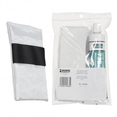 Kit de reparação automóvel Toparc com pasta e saco branco em embalagem plástica