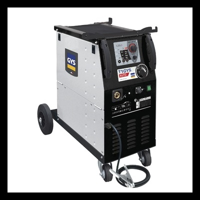 Máquina de soldar GYS TIGYS AUTO-180 com rodas e painel de controlo