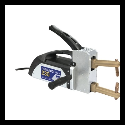 Ferramenta elétrica Portaspot 230 com alça preta e braços de cobre