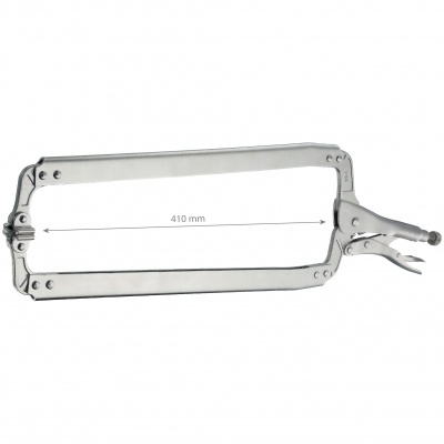 Prensa de aperto metálica retangular com mecanismo de alavanca