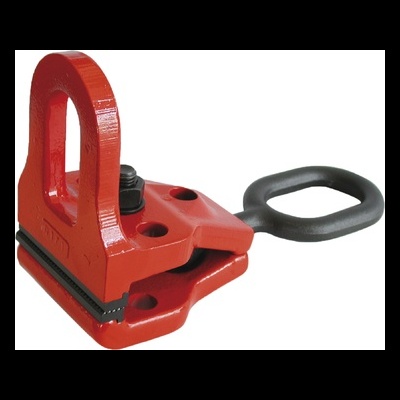 Morsete de fixação vermelho com alça preta