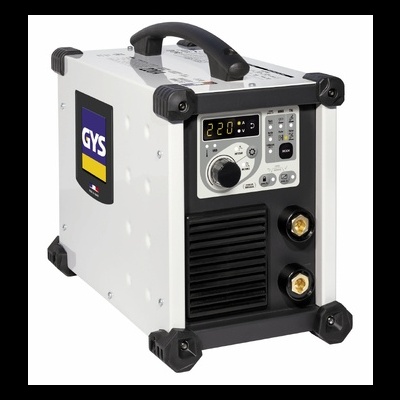 Máquina de soldar GYS RILAND 1620 branca com painel digital e botões