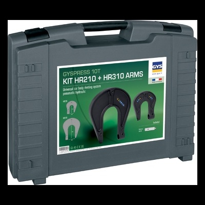 Estojo de transporte cinzento com etiqueta KIT HR210 + HR310 ARMS