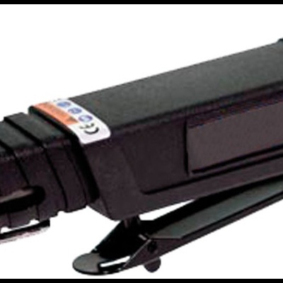 Ferramenta elétrica portátil preta com lâmina e clipe