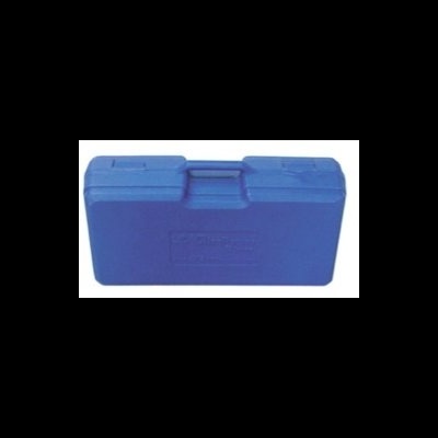 Mala de ferramenta azul de plástico com pega