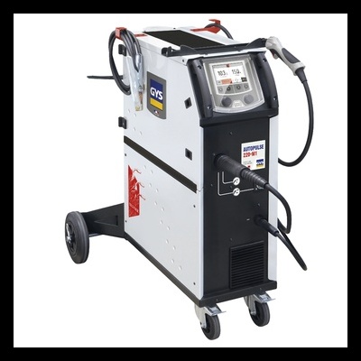 Máquina de soldar autónoma com visor digital e rodas