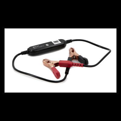 Pinças de bateria com cabo e dispositivo de teste preto