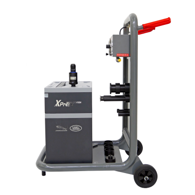 Equipamento de diagnóstico automóvel XPress Land Rover Jaguar cinzento com rodas e manípulo vermelho