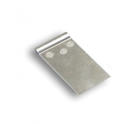 Espátula metálica pequena prateada