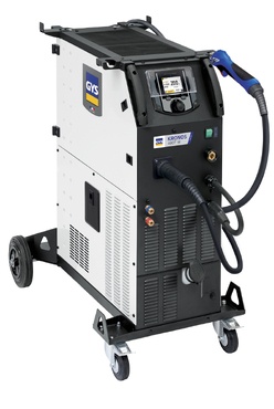 máquina industrial de soldadura KRONOS 311M com pistola azul