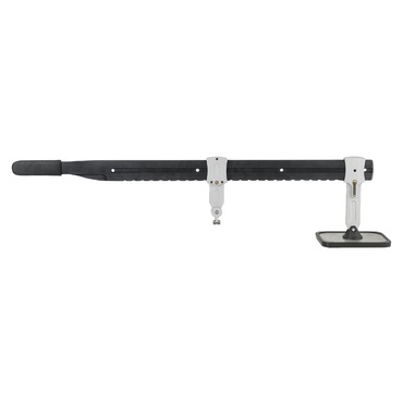 Suporte extensível para dispositivo móvel com ventosa, preto e prata
