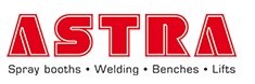 Logótipo ASTRA em vermelho com textos descritivos em preto