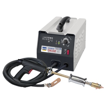 Aparelho de soldadura GYS GYSPOT 34.02 com pistola ligada