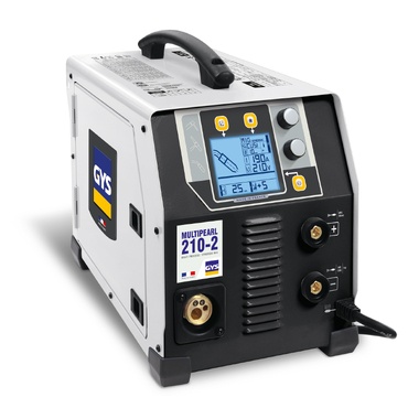 Máquina de soldadura Multiparl 210-2 da GYS com ecrã digital e botões