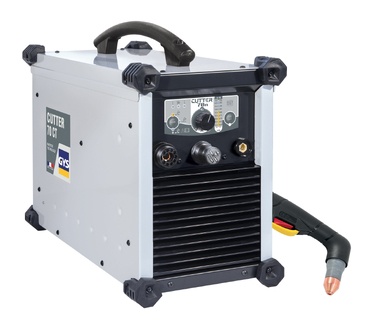 Máquina de corte CUTTER 40 CT cinza com cabo preto e ponta em cobre.