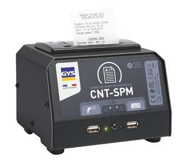 Impressora inteligente CNT-SPM da GYS a imprimir etiqueta