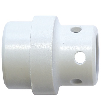 Cilindro branco de plástico com orifícios laterais