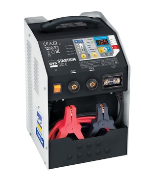 Carregador de bateria GYS STARTIUM 330 E com cabos e display digital