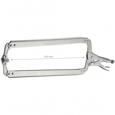 Prensa de aperto metálica retangular com mecanismo de alavanca