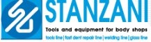Logótipo azul e branco da STANZANI para ferramentas de oficinas automóveis