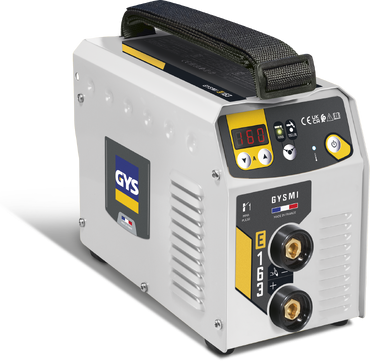 Maquina de soldar GYSMI com display digital e pega preta texturada