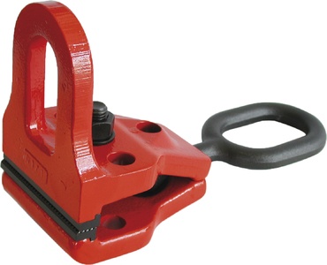 Morsete de fixação vermelho com alça preta