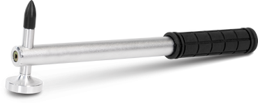 Martelo de unha com cabo metálico e empunhadura preta