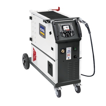 Máquina de soldadura GYS AUTO P1 com painel digital e rodas
