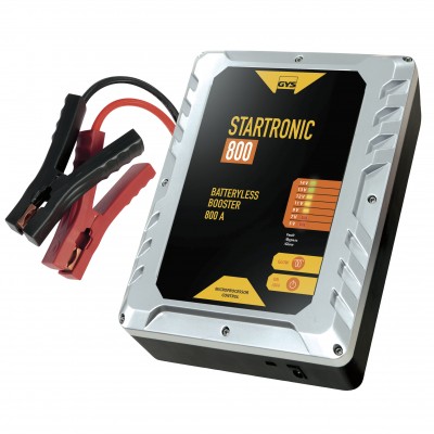 Carregador de bateria automóvel GYS Startronic 800 com cabos e garras