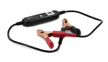 Pinças de bateria com cabo e dispositivo de teste preto