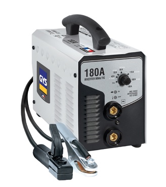 Máquina de soldar GYS 180A Inverter MMA TIG com manípulo e cabos