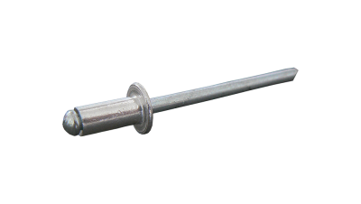 Pregos de rebite metálico prateados com cabeça arredondada