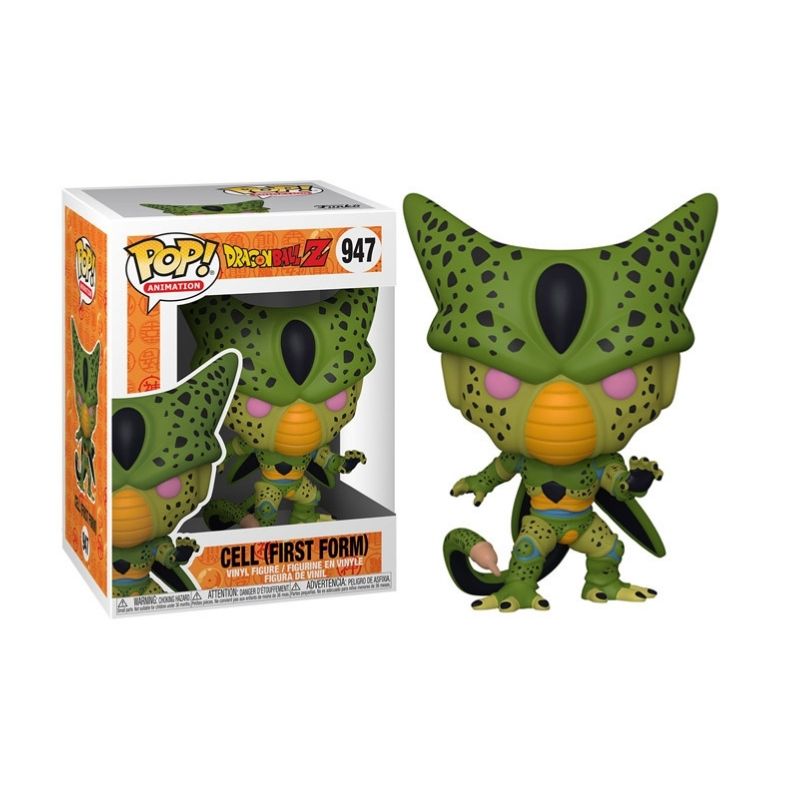 Funko POP! Animation: Dragonball Z - Cell First Form Figurina Pop! Dragon Ball Z Cell (First Form) verde com caixa